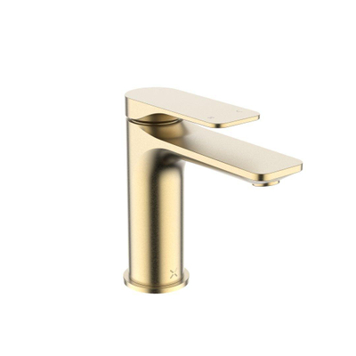 Crosswater Fuse Wastafelkraan - met klikwaste - gecoat messing geborsteld (goud)