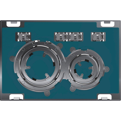 Geberit Sigma50 bedieningsplaat - 2-toets spoeling - rond - chroom/klantspesifiek - overig