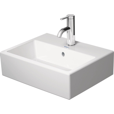 Duravit Vero Air Lave-mains - 45x35cm - à poser - 1 trou de robinet - avec trop-plein - aiguisé - blanc