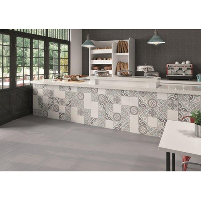 ÉCHANTILLON Terravito Besano carreau mural et de sol - 20x20cm - 8.5mm - Carré - Gris mat