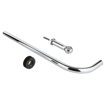 Grohe Spoelpijp - voor wc-drukspoelers - diameter 28mm - 26cm - wandafstand 15-85mm - chroom
