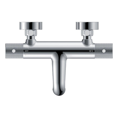 Wiesbaden Ribbd Mitigeur thermostatique bain entraxe 15 cm chrome
