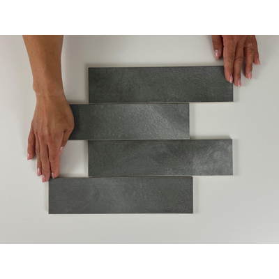 ÉCHANTILLON Terravito Parnaso carreau mural - 7.5x30cm - 8.6mm - gris