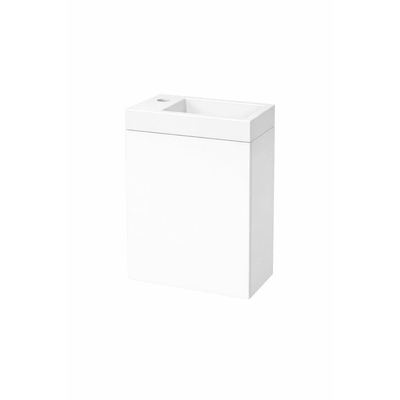 Van Marcke Durma Fonteinkastset - 40x20x50cm - 1 deur - rechts - 1 kraangat - links - white standard