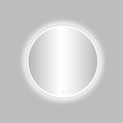 Best Design White Venetië miroir rond blanc mat incl. éclairage LED Ø 80 cm