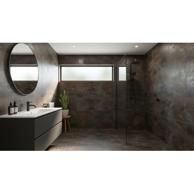 ÉCHANTILLON Terravito Copuro carreau mural et de sol - 60x120cm - 9mm - Rectangulaire - rectifié - Noir mat