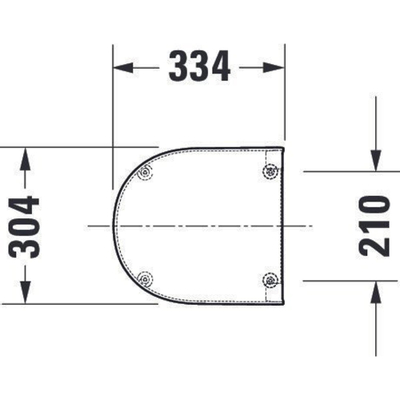 Duravit Me by Starck Couvercle pour urinoir frein de chute Blanc mat