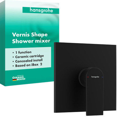 Hansgrohe Vernis Shape douchemengkraan voor iBox Universal 2 mat zwart