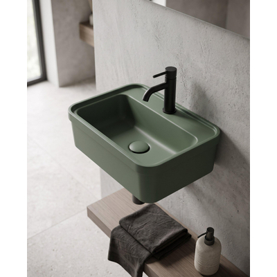 QeramiQ Élan Bonde clic-clac - capot en céramique - vert foncé mat