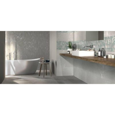 Armonie Ceramiche carrelage de sol et de mur advance quartz 60x60 cm rectifié aspect pierre naturelle gris mat