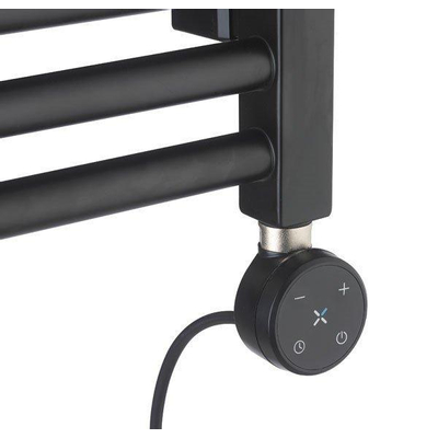 Crosswater MPRO Radiateur sèche-serviettes électrique - 140x50cm - 600 Watt - noir mat