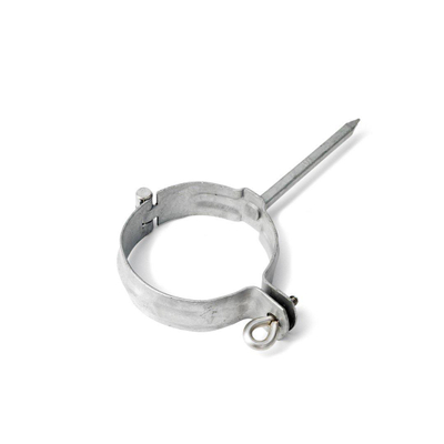 Rheinzink charnière collier de serrage pour tuyau 10cm avec œillet en acier inoxydable/cuivre ø80mm galvanisé