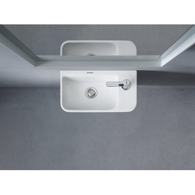 Duravit Me by starck Fontein - 400x220 kraangat rechts - zonder overloop - mat wit