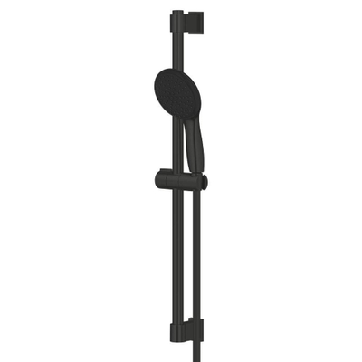 Grohe Vitalio Start 110 Glijstangset - 60cm - ronde handdouche - 2 straalsoorten - gladde doucheslang - matte black (mat zwart)