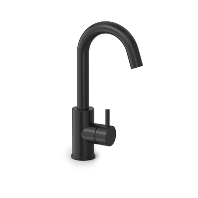 Hotbath COBBER Mitigeur de lavabo avec bec orientable sans vidage Noir brossé PVD