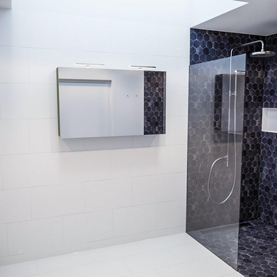 Mondiaz CUBB Armoire de toilette avec miroir - 120x70cm - 2 portes - Army (Vert)