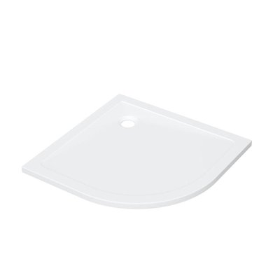ZEZA Selva Douchebak - 100x100x4cm - kwartrond - acryl - glans wit OUTLETSTORE