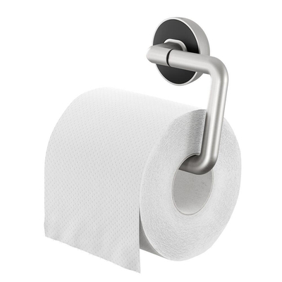 Tiger Carv Porte-rouleau de papier toilette - sans couvercle - inox brossé/noir