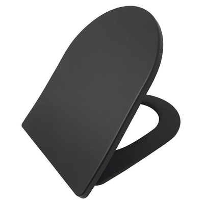 Wiesbaden Shade Slim toiletzitting - softclose en quickrelease - mat zwart