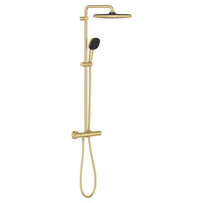 GROHE Vitalio Comfort doucheset - met thermostaat - geborsteld cool sunrise (goud)