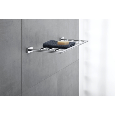 Duravit Karree Badhanddoekrek - 60 cm - hoogglans chroom