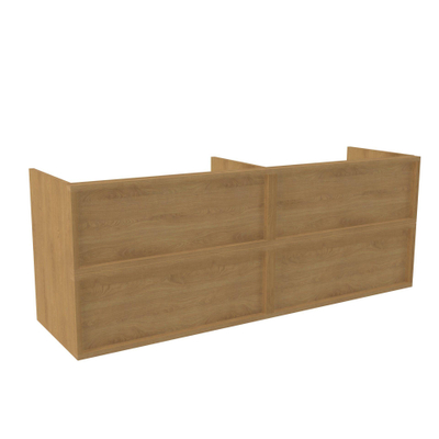 Saniclass Holz Frame Meuble sous vasque - 160x45x60cm - 4 tiroirs - chêne naturel