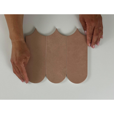 Terravito Evarno carreau mural - 8x21.5cm - Terra mat (rouge)