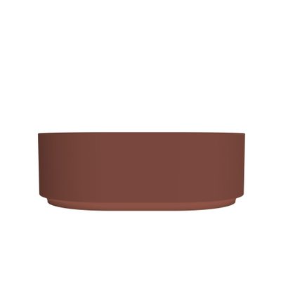 Arcqua Case waskom - ovaal - 40x28cm - mat terracotta