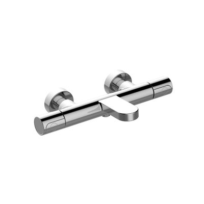 Nemo Spring Mitigeur de baignoire thermostatique montage mural sans garniture de douche chrome