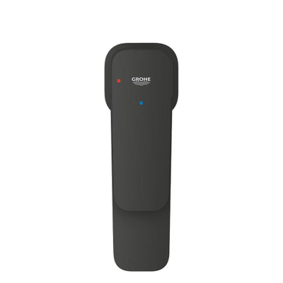 Grohe Cubeo Wastafelmengkraan - S-size - uitloop 10.6cm - opbouw - zwart mat