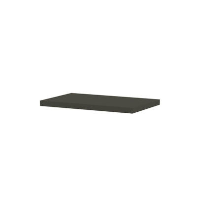 INK Jazz XS Plateau encastré - 32x19x2cm - pour cadre de lave-mains en acier - MDF laqué Béton vert mat