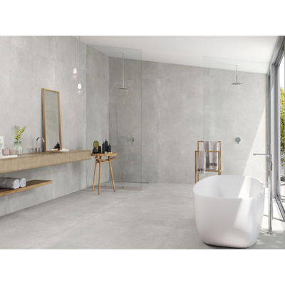 Baldocer Ceramica Arkety carrelage de sol - 60x60cm - 10mm - Carré - rectifié - Aspect béton - bit argent mat