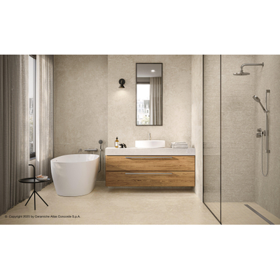 Atlas Concorde Solution Duolith Keramische wand- en vloertegel - gerectificeerd - Ivory