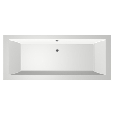 Xenz Society Duobad - 190x80x53 - afvoer Midden - acryl - wit