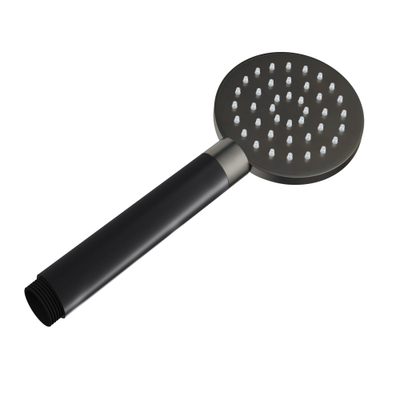 Hotbath Cobber Handdouche - 9cm - 1 stand - mate RVS - verouderd ijzer (zwart)