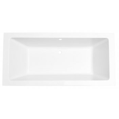 Xellanz Wiesbaden Santino SQ inbouw duo ligbad 180x80x49 cm acryl glans wit