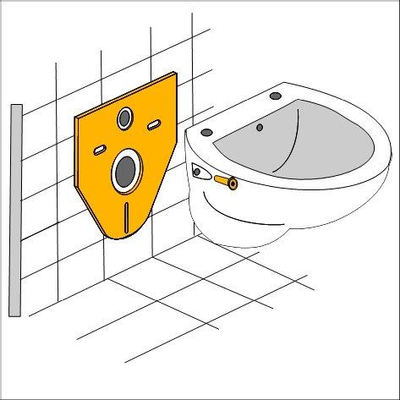 Best Design Kit d'isolation de son pour WC suspendu