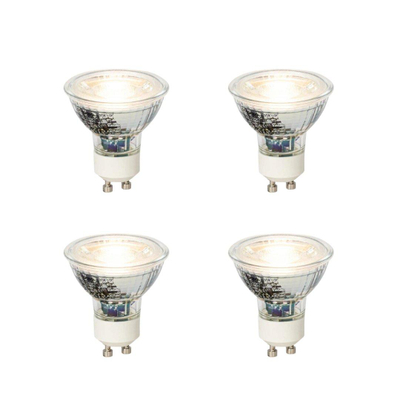 Luedd Lampe LED - set de 4 - GU10 - 4W - 3000K - 310LM - dimmable