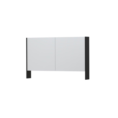 Ink spk3 armoire de toilette avec portes à double miroir, 2 portes avec étagère ouverte et prise/interrupteur