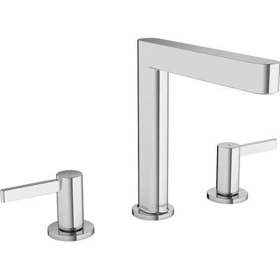 Hansgrohe Finoris Wastafelkraan - 160 pop-up plug - hoogglans chroom