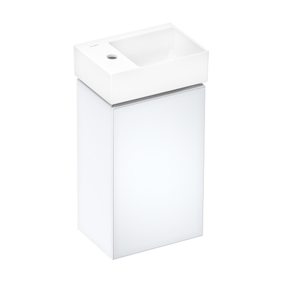 HansGrohe Xevolos E lave-mains 360/250 avec trou pour robinet à gauche sans trop-plein, SmartClean