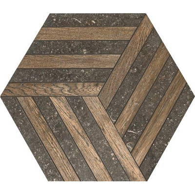 SAMPLE Ceralto Rovino Mini Vloer- en wandtegel hexagon 40x46cm 10mm porcellanato Desir