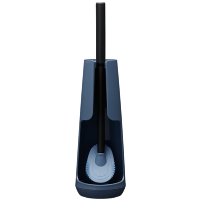 Tiger Tess Porte-brosse WC sur pied avec brosse Swoop® flexible Bleu Noir