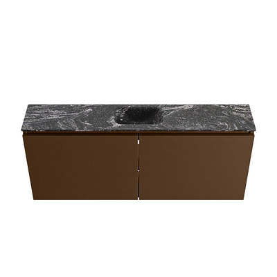 MONDIAZ TURE-DLUX 120cm toiletmeubel Rust. EDEN wastafel Lava positie midden. Zonder kraangat.