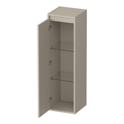 BRAUER Adore armoire de salle de bains - 120x35x35cm - avec 1 porte sans poignée s'ouvrant vers la gauche beige mat