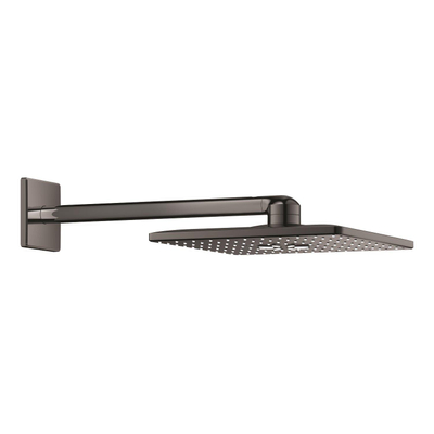 GROHE Rainshower Douche de tête avec bras de douche carré Hard graphite brillant (anthracite)