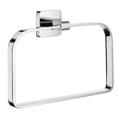 Smedbo Ice Handdoekring - 20x14cm - rechthoek - chroom