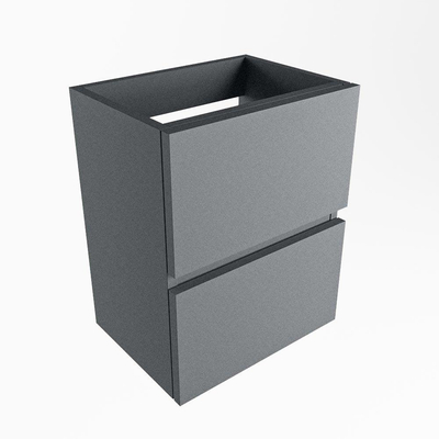 Mondiaz ADA fonteinonderkast - 40x30x50cm - 2 lades - uitsparing midden - softclose - Plata