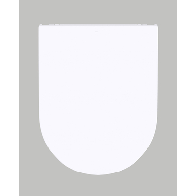 QeramiQ Dely abattant de WC - fermeture en douceur - déclipsable (quick release) - slim - blanc brillant DEUXIÈME CHOIX