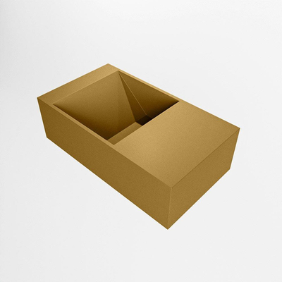 Mondiaz TYNE Fontein - 40x23x12cm - wasbak Rechts - zonder kraangaten - solid surface - Oro